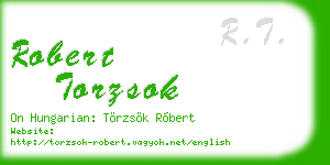 robert torzsok business card